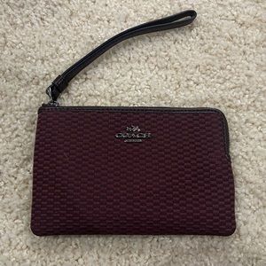 Coach wristlet (small with card holder)